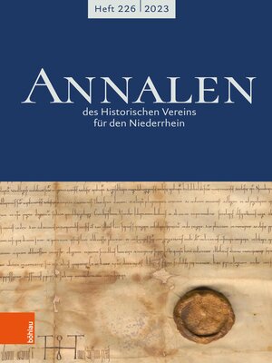 cover image of Annalen des Historischen Vereins für den Niederrhein 226 (2023)